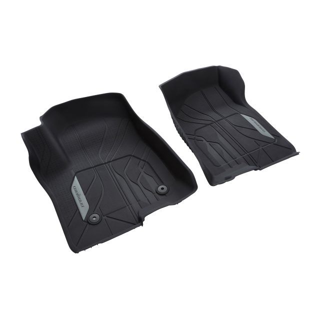 84333602 - Interior: First-Row Premium All-Weather Floor Liners in Jet Black with Chevrolet Script for GM Image