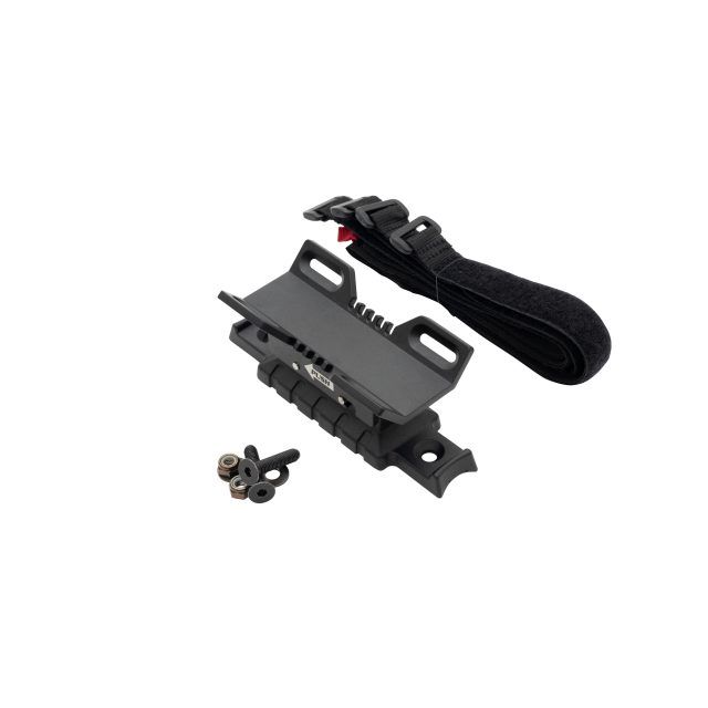 19434302 - Cargo Management: Elite Fire Extinguisher Holder by Rugged Ridge for Chevrolet: Colorado, Silverado 1500, Silverado 1500 LTD, Silverado 2500 HD, Silverado 3500 HD | GMC: Canyon, Sierra 1500, Sierra 1500 Limited, Sierra 2500 HD, Sierra 3500 HD Image