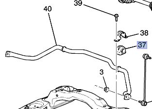 15905569 - Suspension: Suspension Stabilizer Bar Bushing for GM Image