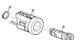 89022365 - Steering: Cylinder &amp; Keys for Chevrolet: Colorado | GMC: Canyon | Hummer: H3, H3T Image