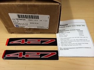 19154724 - Performance: Engine Cover Badge - 427 Logo, Red for GM Image