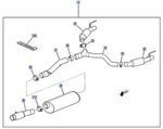 84460756 - : Exhaust Muffler Kit for Cadillac: Escalade Image