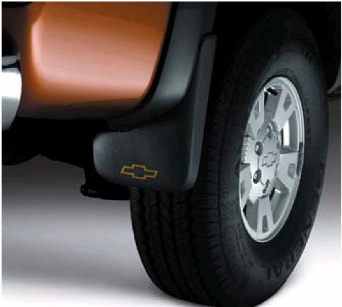 12498533 - Exterior: SPLASH GUARDS MOLDED FRONT SET, BOWTIE LOGO for Chevrolet: Colorado Image