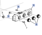 84793087 - : Heater and Air Conditioning Control for Chevrolet: Express 1500, Express 2500, Express 3500, Express 4500 | GMC: Savana 1500, Savana 2500, Savana 3500, Savana 4500 Image