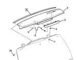15270012 - : Liftgate Upper Molding Seal for Cadillac: Escalade, Escalade ESV | Chevrolet: Suburban 1500, Suburban 2500, Tahoe | GMC: Yukon, Yukon XL 1500, Yukon XL 2500 Image