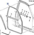 15244250 - Body: Door Weather-strip for Cadillac: Escalade, Escalade ESV, Escalade EXT | Chevrolet: Avalanche 1500, Avalanche 2500, Silverado 1500, Silverado 1500 Classic, Silverado 1500 HD, Silverado 1500 HD Classic, Silverado 2500, Silverado 2500 HD, Silverado 2500 HD Classic, Silverado 3500, Silverado 3500 Classic, Silverado 3500 HD, Suburban 1500, Suburban 2500, Tahoe | GMC: Sierra 1500, Sierra 1500 Classic, Sierra 1500 HD, Sierra 1500 HD Classic, Sierra 2500, Sierra 2500 HD, Sierra 2500 HD Classic, Sierra 3500, Sierra 3500 Classic, Sierra 3500 HD, Yukon, Yukon XL 1500, Yukon XL 2500 Image