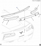 23256478 - : SPOILER (CARBON FLASH) (SPOILER ONLY) for Chevrolet: Corvette Image