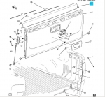 25808206 - Body: Tailgate Molding for GM Image