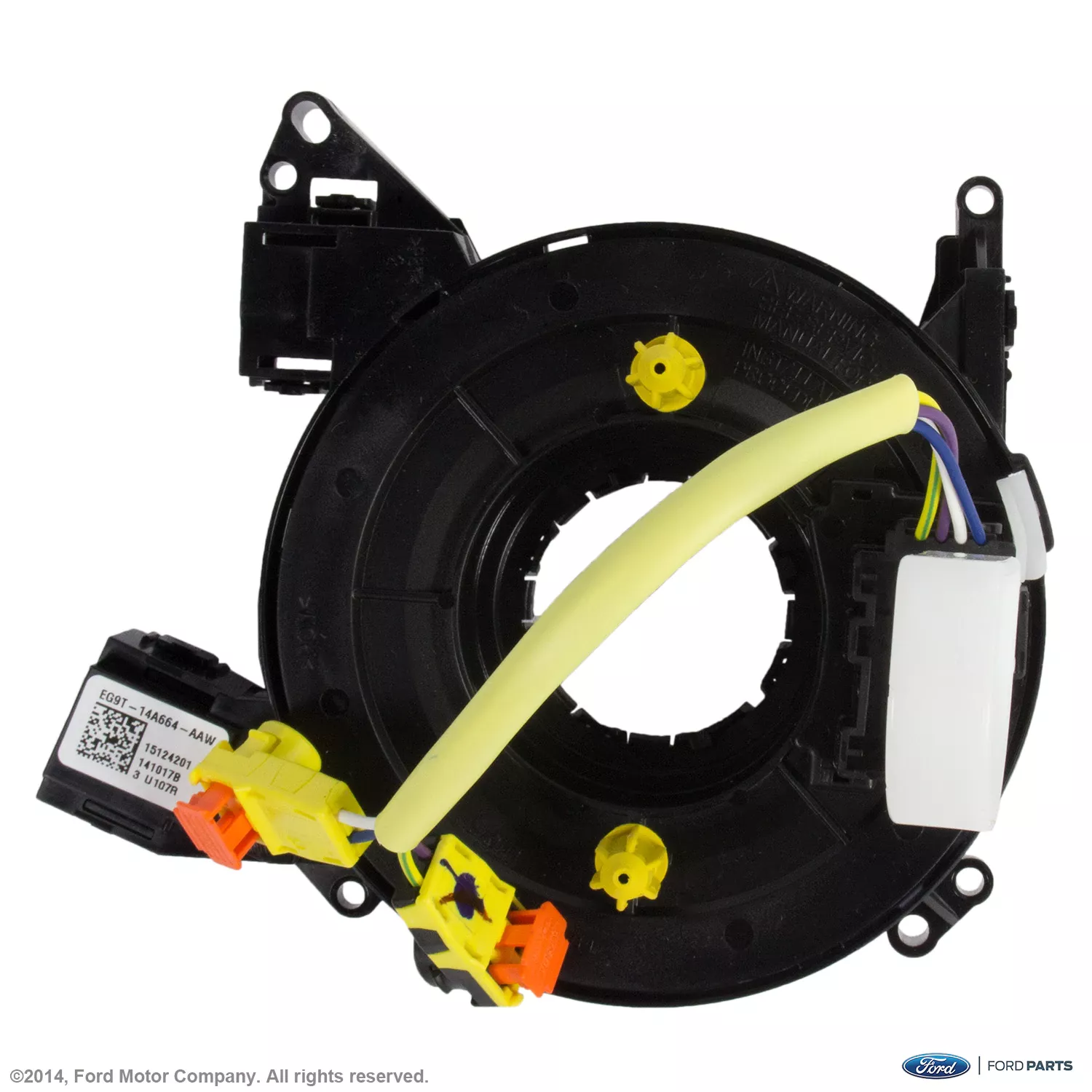 EG9Z14A664N - : Clock Spring for Ford: Edge, Fusion, Mustang, Police Responder Hybrid, SSV Plug-In Hybrid | Lincoln: Continental, MKC, MKZ Image