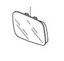 76203TK4A01 - Body: Mirror Glass for Acura: TL Image