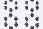 M1012KBR - : Bronco/Ranger Black Lug Nut Kit for Ford Image