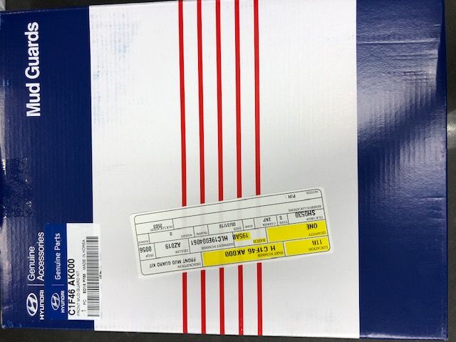 C1F46AK000 - Exterior: Mudguards - Front Set Se &amp; Eco for Hyundai Image