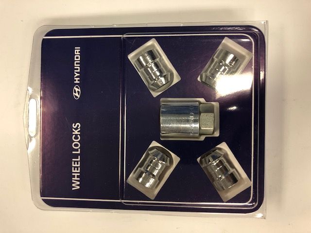 U844000501 - Wheels: Wheel Locks - Light Weight - Alloy Wheels for Hyundai Image
