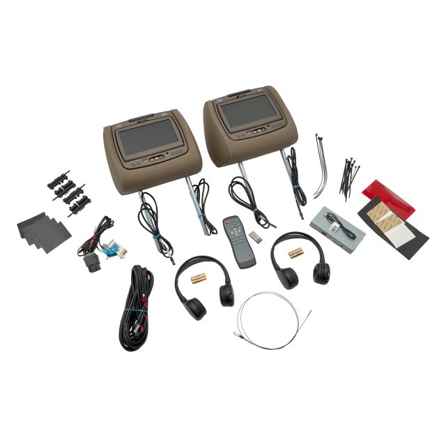 84263918 - Audio/Video: Rear-Seat Entertainment System with DVD Player in Dune Vinyl with Dune Stitching for GM Image