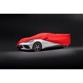 84865966 - : Premium Indoor Car Cover in Red with Debossed Stingray Logo for Chevrolet: Corvette Image