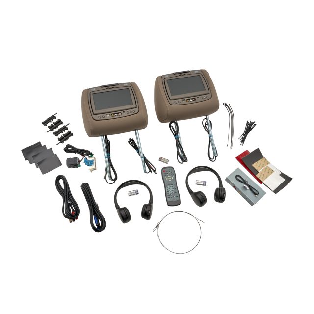 84263913 - Audio/Video: Rear-Seat Entertainment System with DVD Player in Dune Cloth with Dune Stitching for GM Image