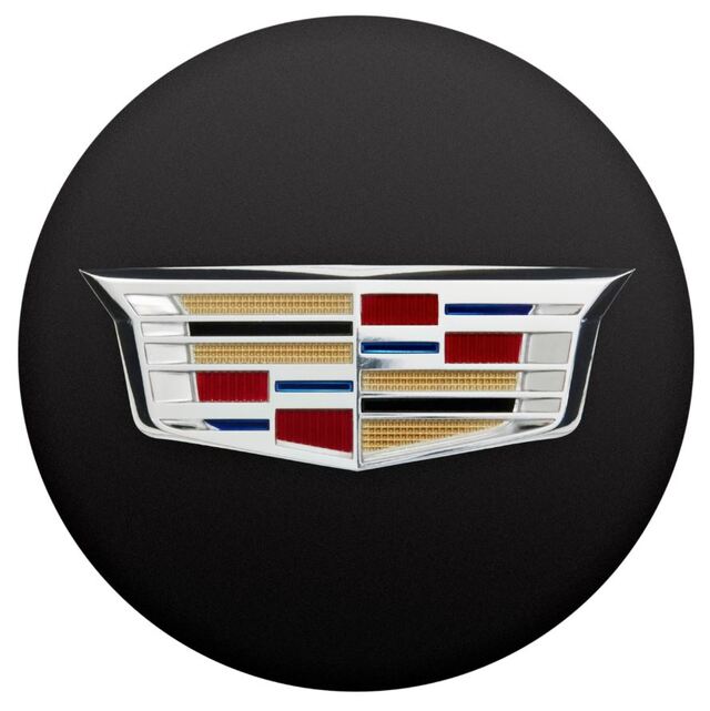 19329847 - Wheels: Wheel Center Caps, Black W\\/Color Crest for Cadillac: ATS, CTS, ELR, XT4 Image