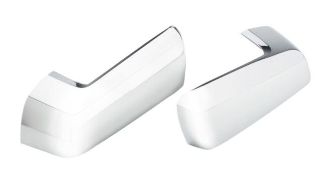 84328137 - Exterior: Outside Rear-View Mirror Covers - Chrome for Chevrolet: Silverado 1500, Silverado 1500 LTD, Silverado 2500 HD, Silverado 3500 HD | GMC: Sierra 1500, Sierra 1500 Limited, Sierra 2500 HD, Sierra 3500 HD Image