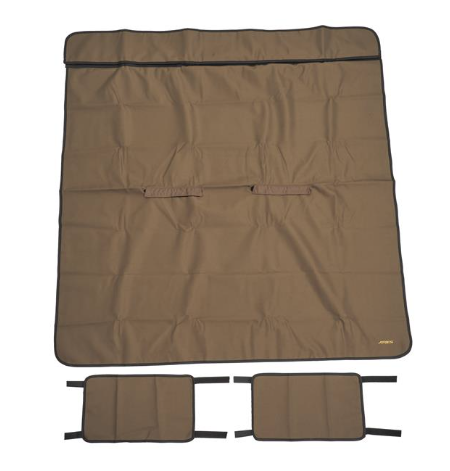 19354228 - Interior: Rear Bench Seat Cover - Pet Friendly - Brown for Buick: Enclave, Encore, Encore GX, Envision, Envista | Cadillac: Escalade, Escalade ESV, LYRIQ, XT4, XT5, XT6 | Chevrolet: Avalanche, Blazer, Blazer EV, Colorado, Equinox, Equinox EV, Silverado 1500, Silverado 1500 LD, Silverado 2500 HD, Silverado 3500 HD, Suburban, Suburban 1500, Suburban 2500, Suburban 3500 HD, Tahoe, Trailblazer, Trailblazer EXT, Traverse, Trax | GMC: Acadia, Acadia Limited, Canyon, Envoy, Envoy XL, Envoy XUV, Sierra 1500, Sierra 1500 Classic, Sierra 1500 Limited, Sierra 2500 HD, Sierra 3500 HD, Terrain, Yukon, Yukon XL, Yukon XL 1500, Yukon XL 2500 Image