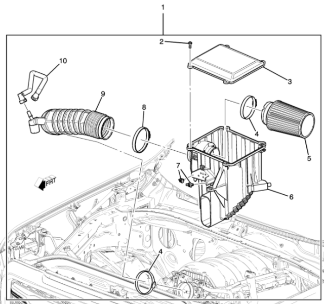 84854457 - Performance: Performance, 6.2L Cold Air Intake System for Cadillac: Escalade, Escalade ESV | Chevrolet: Silverado 1500, Suburban, Tahoe | GMC: Sierra 1500, Yukon, Yukon XL Image