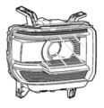 84180593 - : Headlamp Assembly for GMC: Sierra 2500 HD, Sierra 3500 HD Image