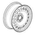 42660342 - : Wheel, 16x6.5 for GM Image