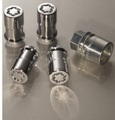 EK4Z1A043A - Suspension: Wheel Locks - Chrome Plated for Exposed Lugs for Ford: E-Transit, Expedition, F-150, F-150 Lightning, Mustang, Mustang Mach-E, Transit-150, Transit-250, Transit-350, Transit-350 HD | Lincoln: Navigator Image