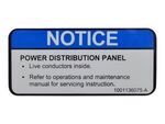 1001136075 - : DECAL,HAZARDOUS VOLTAGE INSIDE for JERRDAN Image