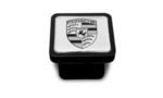 PNA70500300 - : Trailer Hitch Cover - Black On Silver for Porsche: Cayenne Image