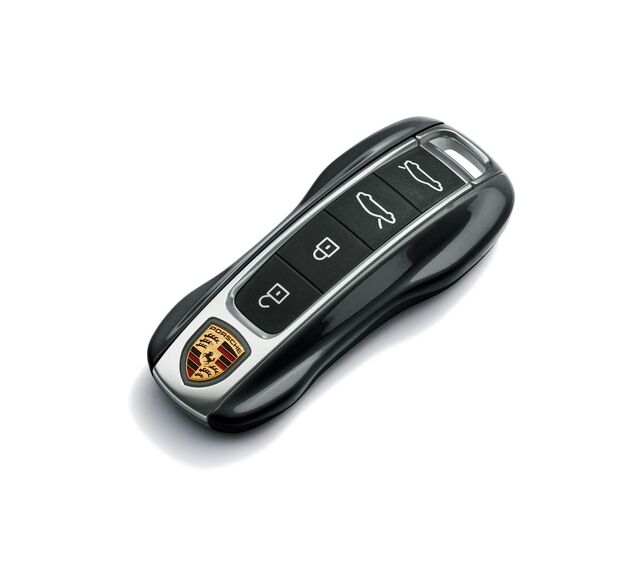 971044801041 - Interior: Painted Vehicle Key Cap - Black for Porsche: 911, Cayenne, Taycan Image
