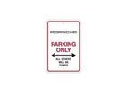 PNA70100101 - Exterior: Porsche Parking Only Sign for Porsche: 911, Boxster, Cayman, Panamera Image