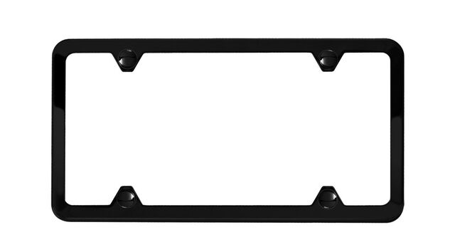PNA70300203 - Exterior: Slim-Line License Plate Frames - Matte Black for Porsche: 911, Boxster, Cayenne, Cayman, Panamera Image