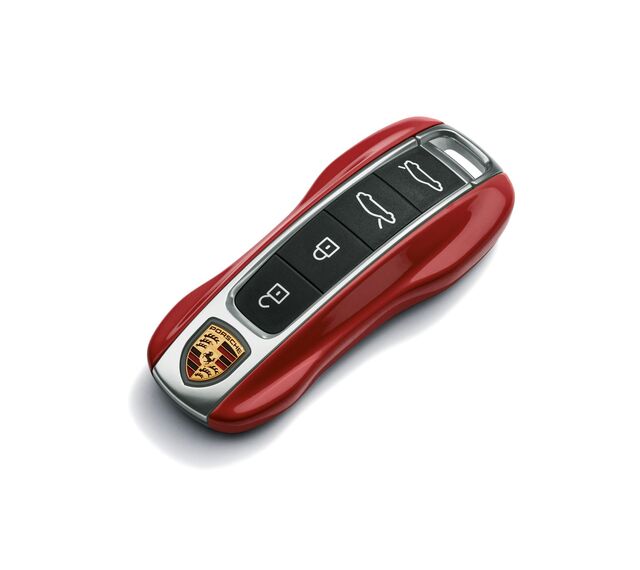 971044801M3C - Interior: Painted Vehicle Key Cap - Carmine Red for Porsche: 911, Taycan Image