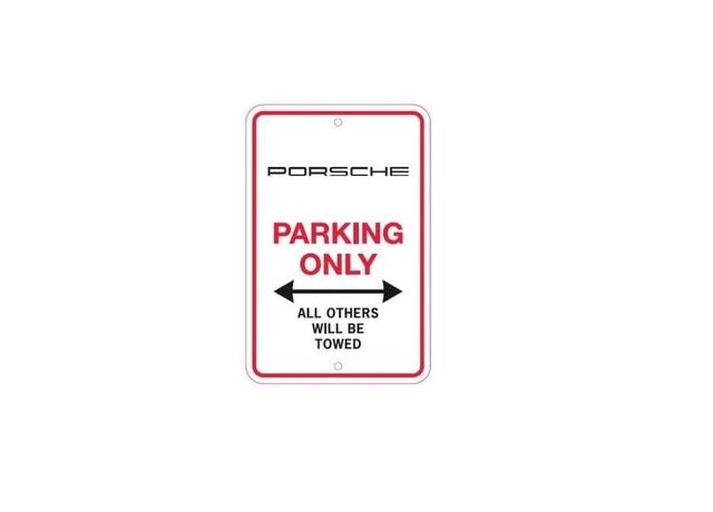 PNA70100101 - Exterior: Porsche Parking Only Sign for Porsche: 911, Boxster, Cayman, Panamera Image