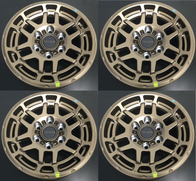 16 Inch Trl Rims taco-brnz-trail-wheel-set - Genuine Toyota 2022 Tacoma Trail Edition ...