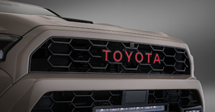 Genuine Toyota 2025+ 4Runner TRD Pro Red Grill Letter Overlay