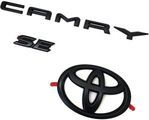 PT9480319102 - : Genuine Toyota 2018 &amp; Newer Camry SE Blackout Black Emblem Overlay Kit for Toyota Image