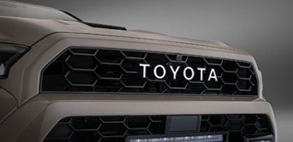 Genuine Toyota 2025 + 4Runner TRD PRO & TRAILHUNTER Grill Letter