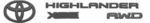 PT9484820002 - Exterior: Exterior Emblem, Blackout Overlay, XSE AWD for Toyota Image