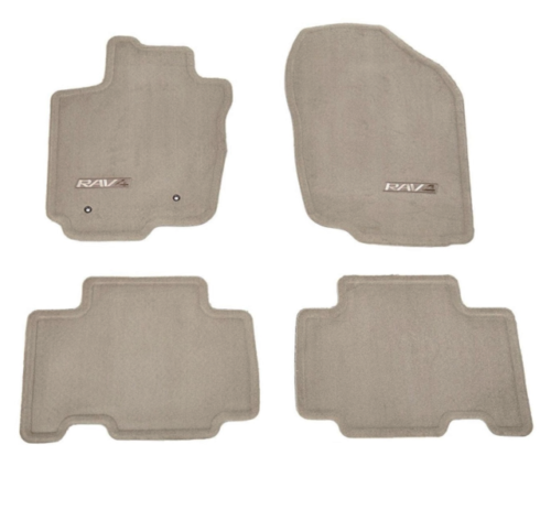 PT2084208140 - Interior: Genuine Toyota 2009-2012 Rav4 Sand Beige Carpet Floor Mat Set for Toyota: RAV4 Image