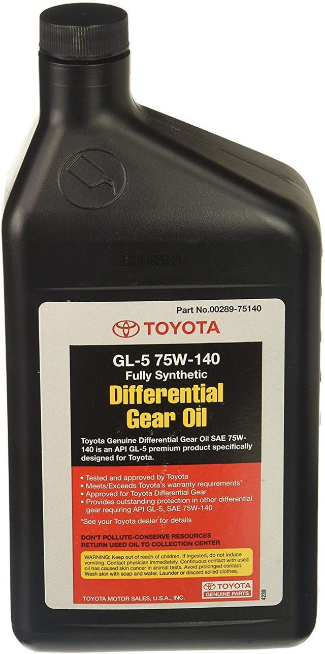 Genuine Toyota Fully Synthetic GL-5 75W140 Differential Gear