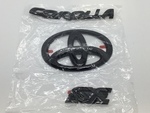 PT9481219002 - : Genuine Toyota Corolla SE Hatchback Black Blackout Emblem Overlays for Toyota: Corolla Image