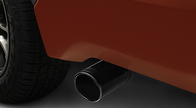 PT9323422102 - Performance: Genuine Toyota (2022 &amp; Newer Tundra) (2024 &amp; Newer Tacoma) Black Chrome Exhaust Tip for Toyota Image