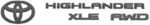 PT9484820202 - Exterior: Exterior Emblem, Blackout Overlay, XLE AWD for Toyota Image