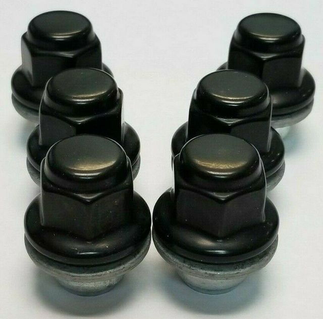 PT076-60200-02 - Genuine Toyota Black Lug Nuts Set of (6) Multiple