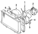 1671146200 - : Genuine Toyota 1997-1998 MK4 Supra Turbo Fan Shroud for Toyota Image