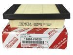 17801F0020 - : Genuine Toyota Engine Air Filter for Toyota: Avalon, C-HR, Camry, Corolla, Corolla Cross, Crown, Crown Signia, Grand Highlander, Highlander, Mirai, RAV4, RAV4 Prime, Sienna, Venza Image