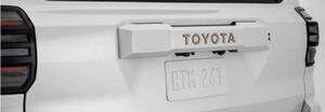 Genuine OEM Toyota 2025+ 4Runner Matte Black Tailgate Letter Inserts - PT948-89253-02