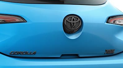 PT9481219102 - Exterior: Genuine Toyota 2019 &amp; Newer Corolla Hatchback XSE Black/Blackout Emblem Overlays for Toyota: Corolla Image