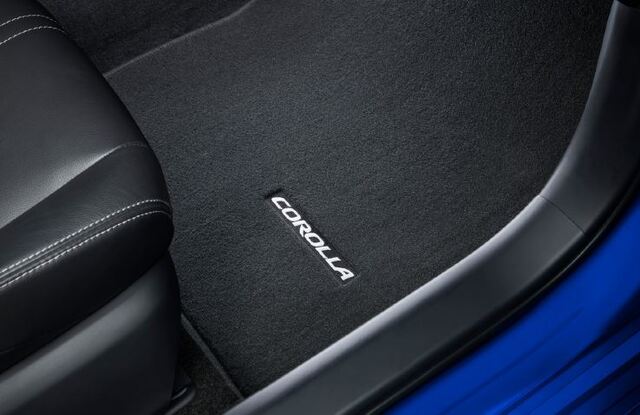 PT9191222220 - Interior: Genuine Toyota Corolla Hatchback Black Carpet Floor Mats for Toyota: Corolla Image